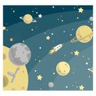 Papel de Parede Adesivo Infantil Espaço Bebe Quarto - 524pcp