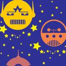Papel de Parede Adesivo Infantil Espaço Sideral - 050