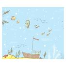 Papel de Parede Adesivo Infantil Fundo do Mar Bebe Quarto - 554pcm