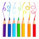 Papel de Parede Adesivo Infantil Lápis Escola Bebe Quarto - 509pcp Papel de Parede Adesivo Infantil Lápis Escola Bebe Quarto - 509pcp