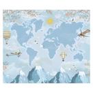 Papel de Parede Adesivo Infantil Mapa Mundi Quarto Bebe - 753pcm Papel de Parede Adesivo Infantil Mapa Mundi Quarto Bebe - 753pcm