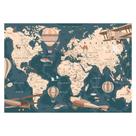 Papel de Parede Adesivo Infantil Mapa Mundi Quarto Menino - 767pcm