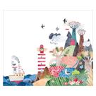 Papel de Parede Adesivo Infantil Marítimo Barco Bebe Quarto Menino - 577pcm Papel de Parede Adesivo Infantil Marítimo Barco Bebe Quarto Menino - 577pcm