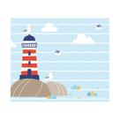 Papel de Parede Adesivo Infantil Marítimo Bebe Quarto - 574pcm Papel de Parede Adesivo Infantil Marítimo Bebe Quarto - 574pcm