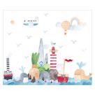 Papel de Parede Adesivo Infantil Marítimo Quarto Menino - 759pcm Papel de Parede Adesivo Infantil Marítimo Quarto Menino - 759pcm