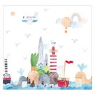 Papel de Parede Adesivo Infantil Marítimo Quarto Menino - 759pcp Papel de Parede Adesivo Infantil Marítimo Quarto Menino - 759pcp