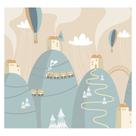 Papel de Parede Adesivo Infantil Montanhas Bebe Quarto - 525pcp