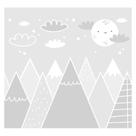 Papel de Parede Adesivo Infantil Montanhas Bebe Quarto - 612pcp