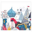 Papel de Parede Adesivo Infantil Paisagem Bebe Quarto Menino - 569pcp