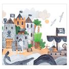 Papel de Parede Adesivo Infantil Piratas Bebe Quarto Menino - 572pcp