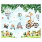 Papel de Parede Adesivo Infantil Safari Animais Bebe Quarto - 615pcm Papel de Parede Adesivo Infantil Safari Animais Bebe Quarto - 615pcm