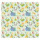 Papel de Parede Adesivo Infantil Safari Animais Quarto Bebe - 700pcp