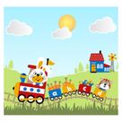 Papel de Parede Adesivo Infantil Trenzinho Quarto Bebe - 693pcp Papel de Parede Adesivo Infantil Trenzinho Quarto Bebe - 693pcp