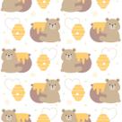 PAPEL DE PAREDE ADESIVO INFANTIL URSINHO E SEU MEL L684 Rolo 0,58x3M PAPEL DE PAREDE ADESIVO INFANTIL URSINHO E SEU MEL L684 Rolo 0,58x3M