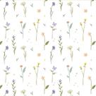 Papel de Parede Adesivo Jardim Minimalista Floral Autocolante para Quarto Sala Cozinha