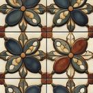 Papel de Parede Adesivo Lavável Autocolante Azulejo Flor Papel de Parede Adesivo Lavável Autocolante Azulejo Flor