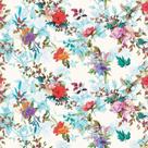 Papel De Parede Adesivo Lavável Cozinha Aquarela Flores Floral Quarto Sala de Estar