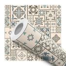 Papel De Parede Adesivo Lavável Cozinha Azulejo Português Tons de Bege