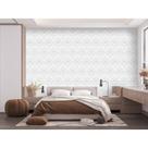 Papel De Parede Adesivo Lavável Floral Geométrico