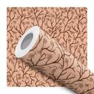 Papel De Parede Adesivo Lavável Galhos Secos Marrom Fundo Bege Quarto Sala de Estar