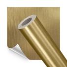 Papel de Parede Adesivo Lavavel Metalico Aço Escovado Ouro