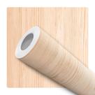 Papel De Parede Adesivo Lavável Para Sala Efeito Madeira Clara Liso