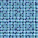 Papel de Parede Adesivo Lavável Pastilha Tons de Azul 3m Papel de Parede Adesivo Lavável Pastilha Tons de Azul 3m
