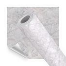 Papel de Parede Adesivo Lavavel Pedra Marmore Cinza Claro 500x60cm