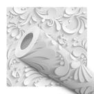 Papel De Parede Adesivo Lavável Provençal Efeito 3D Gesso