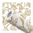 Papel De Parede Adesivo Lavável Provençal Marrom 12m