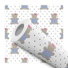 Papel De Parede Adesivo Lavável Quarto Floral Flores Rosa