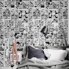 Papel De Parede Adesivo Lavável Quarto Mangá Naruto Anime Para Quarto Sala Cozinha