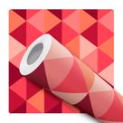 Papel De Parede Adesivo Lavável Rosa Laranja Geométrico Setas Mosaico Papel De Parede Adesivo Lavável Rosa Laranja Geométrico Setas Mosaico