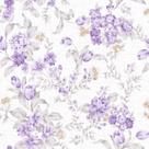 Papel De Parede Adesivo Lavável sala Floral Roxa Tulipa Floral 12m