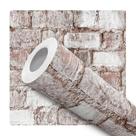 Papel De Parede Adesivo Lavável Sala Tijolinho Rustico Branco Demolição