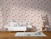 Papel De Parede Adesivo Lavável Vinil Ursinho Balão Rosa Papel De Parede Adesivo Lavável Vinil Ursinho Balão Rosa