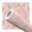 Papel De Parede Adesivo Linhas Rose Gold Elegante Sala Quarto 1m