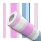 Papel de Parede Adesivo Listrado Vertical Roxo Azul Cinza Moderno Quarto Sala de Estar