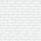 Papel de Parede Adesivo Mini Tijolo Branco 2,70 x 0,57m Papel de Parede Adesivo Mini Tijolo Branco 2,70 x 0,57m