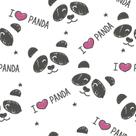 Papel De Parede Adesivo Panda Love Ursinho Pet Animais Quarto 1m