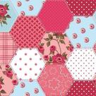 Papel de Parede Adesivo Patchwork Floral Poá 2004 0,58x2,50M