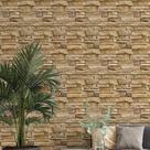 Papel de Parede Adesivo Pedras 3D Bege NP051 Rolo 0,58x3M Papel de Parede Adesivo Pedras 3D Bege NP051 Rolo 0,58x3M
