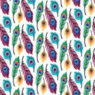 Papel De Parede Adesivo Penas De Pavão N06135 0,58X3,00M Papel De Parede Adesivo Penas De Pavão N06135 0,58X3,00M