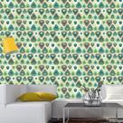 Papel de Parede Adesivo Penas Verde 77489368 0,58x2,5M Papel de Parede Adesivo Penas Verde 77489368 0,58x2,5M