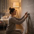 Papel de Parede Adesivo PVC Estampa Zig Zag 5 Metros Revestimento Decorativo Residencial