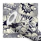 Papel de Parede Adesivo Quadrinhos HQ Comics Moderno Preto e Branco Artpop Quarto Teen Juvenil Papel de Parede Adesivo Quadrinhos HQ Comics Moderno Preto e Branco Artpop Quarto Teen Juvenil