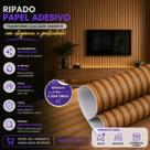 Papel de Parede Adesivo Ripado Madeira Brilhoso Vinílico Impermeável vários tamanhos