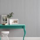 Papel de Parede Adesivo Ripado Painel Madeira Lavável Para Quarto