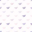 Papel De Parede Adesivo Roxo Lavável Avião Sala 10m