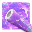 Papel de Parede Adesivo Roxo Psicodélico Abstrato Moderno Quarto